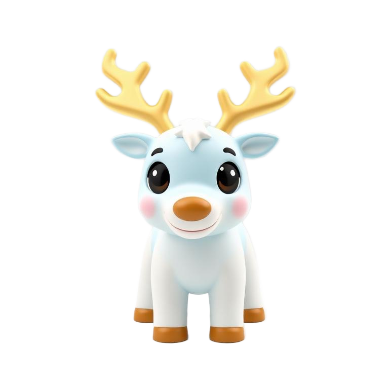 Arctic Reindeer pet artwork in Adopt Me style, Legendary tier