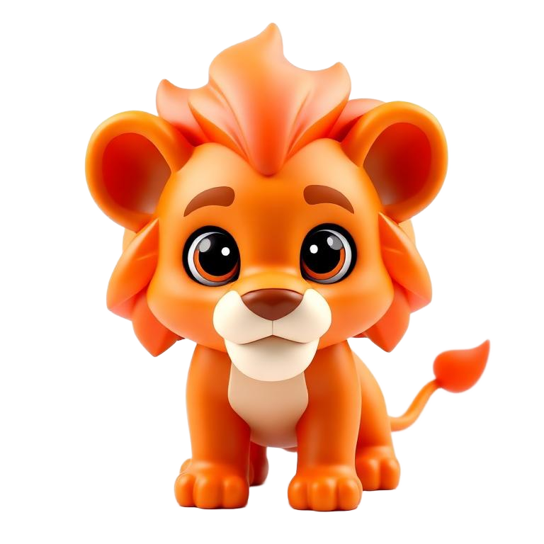 Blazing Lion pet artwork in Adopt Me style, Legendary tier