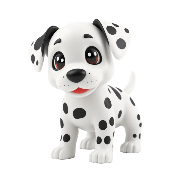 Dalmatian pet artwork in Adopt Me style, Ultra-Rare tier