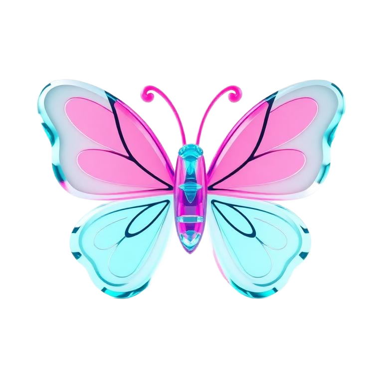Diamond Butterfly pet artwork in Adopt Me style, Legendary tier