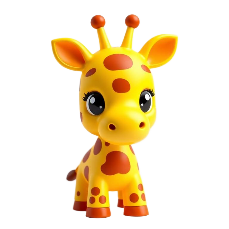 Giraffe pet artwork in Adopt Me style, Legendary tier