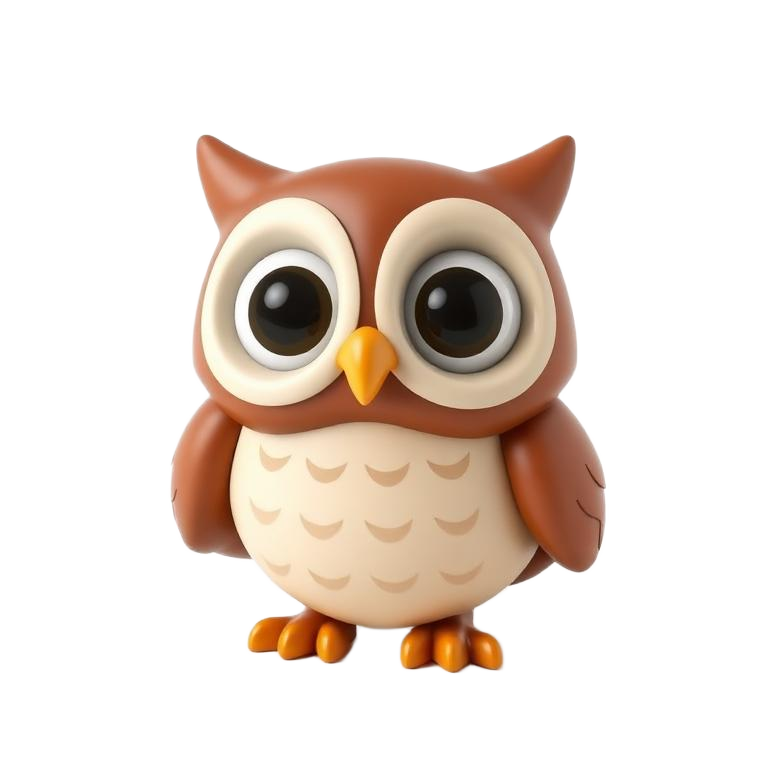 Owl pet artwork in Adopt Me style, Legendary tier